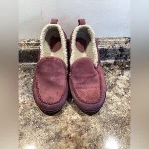 L.L. Bean Women's Suede Slippers - Burgundy